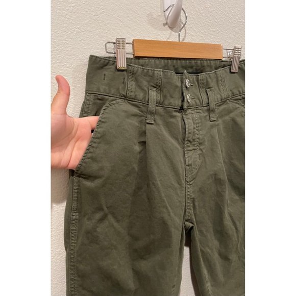 VERONICA BEARD JEANS Monika Tapered Army Green Pants - Picture 6 of 12